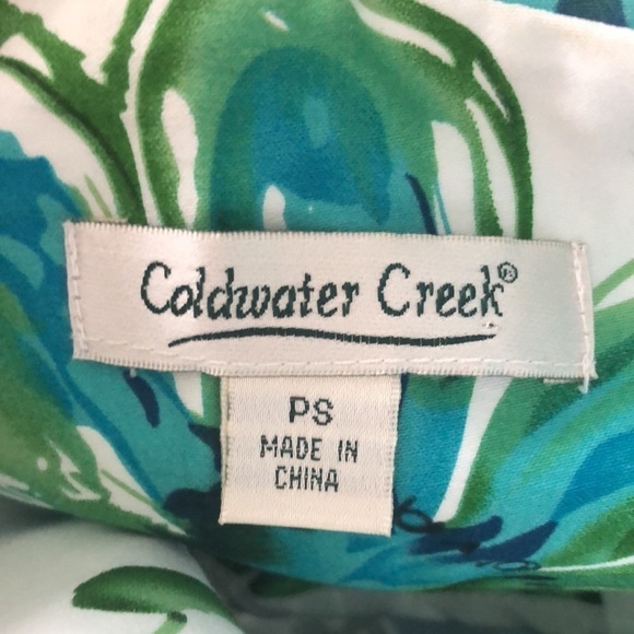 Coldwater Creek‎ Snap-up Water Color Print Jacket - Picture 10 of 12